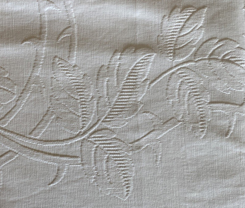Coperta matrimoniale in cotone con monogramma MJS