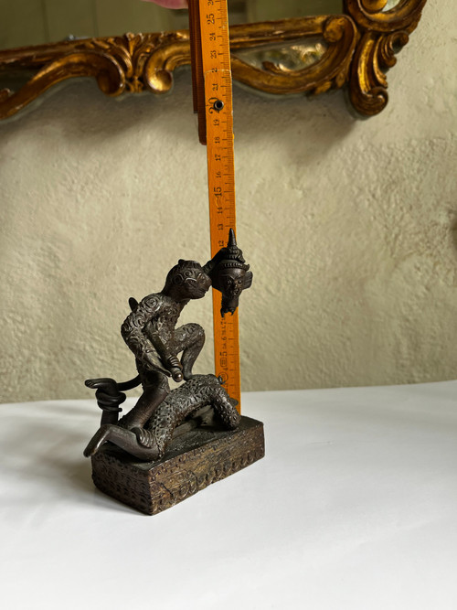 Rara statuetta thailandese in bronzo