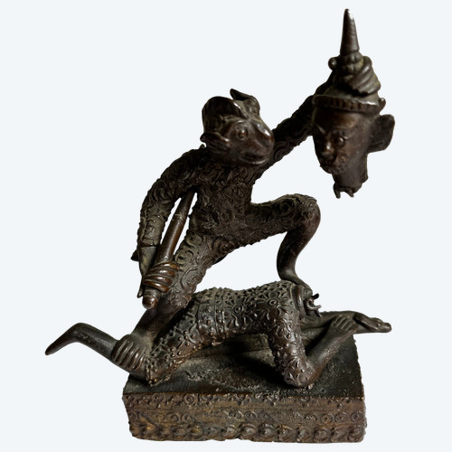 Rara statuetta thailandese in bronzo