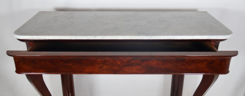 Console in mogano, periodo della Restaurazione, 1820 circa