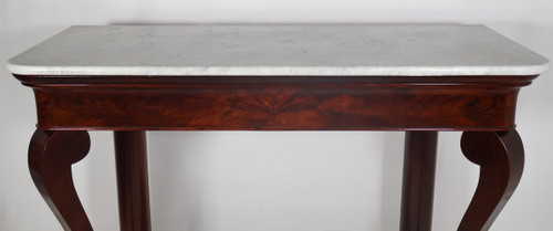 Console in mogano, periodo della Restaurazione, 1820 circa