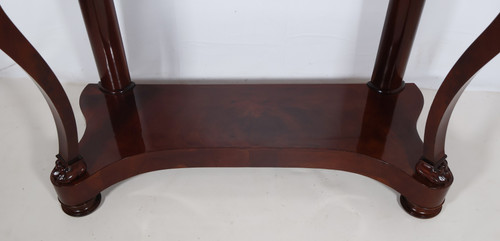 Console in mogano, periodo della Restaurazione, 1820 circa