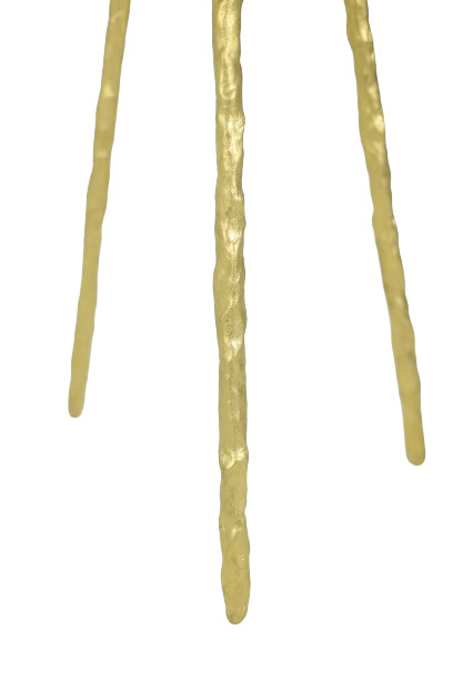 Tavolo con piedistallo in malachite e metallo dorato. Opera contemporanea. LS59992 168J