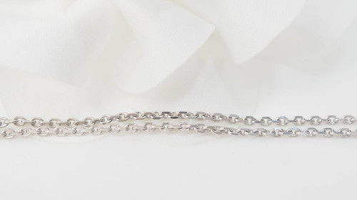 Halskette mit Davidstern-Anhänger aus Weißgold und Diamanten