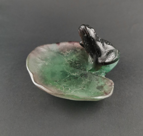 Vide Poche Grenouille Sur Nénuphar Daum France