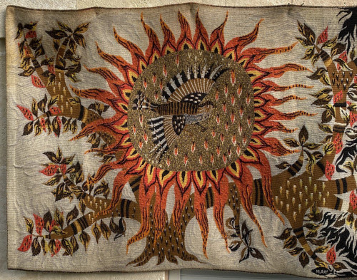 Grande Tapisserie Aubusson By M. Ray Day And Night 1960 XX th