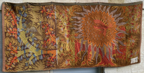 Grande Tapisserie Aubusson By M. Ray Day And Night 1960 XX th