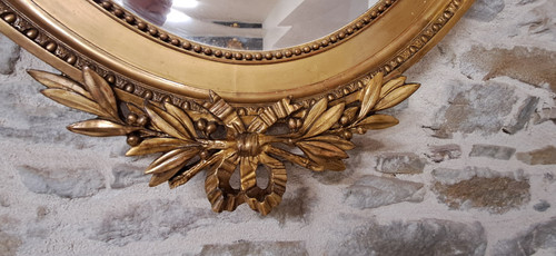 Miroir XIX oval 126 x 80