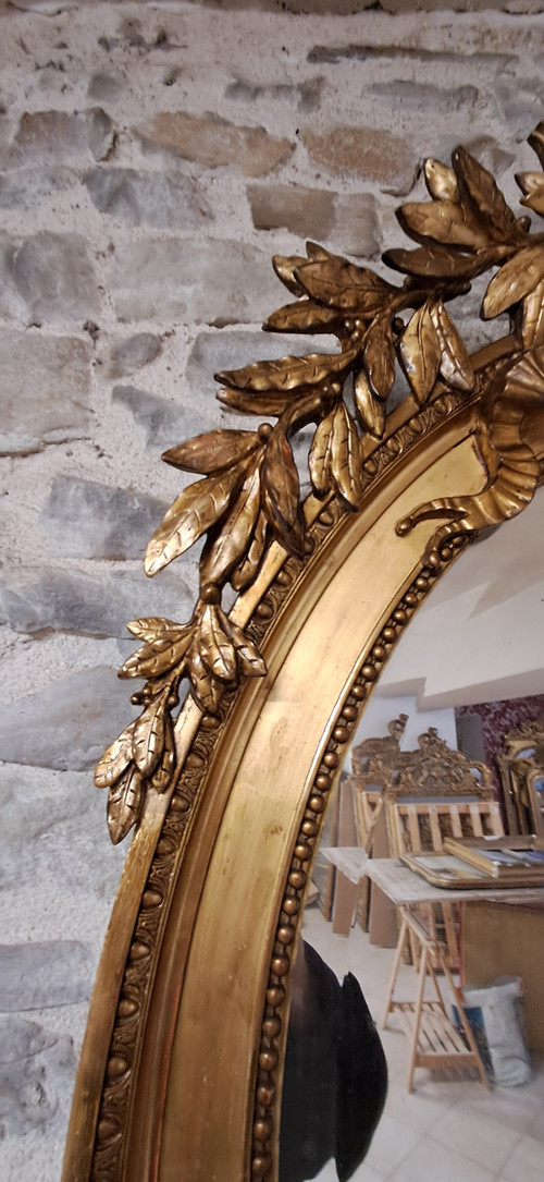 Miroir XIX oval 126 x 80