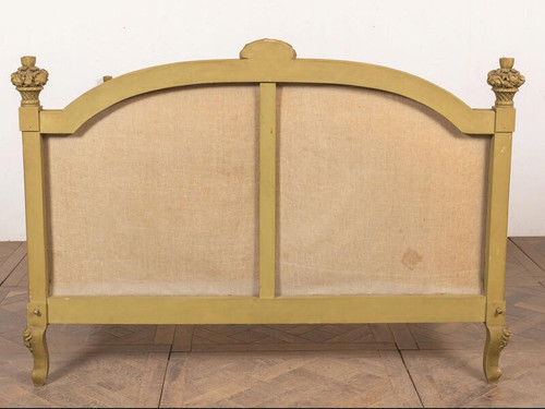 Richly carved Louis XV style bed 160 cm