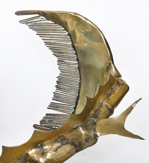 Christian Techoueyres' Couchtisch im Hollywood-Regency-Stil aus Messing und vergoldeter Bronze