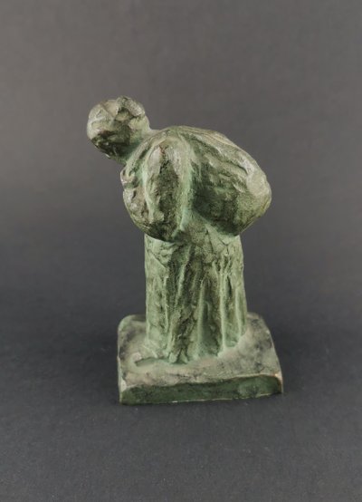 2 bronzetti di Marc MOREEN "venditori al mercato delle pulci