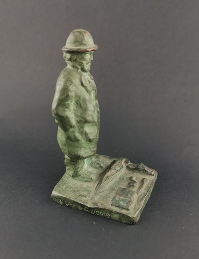 2 bronzetti di Marc MOREEN "venditori al mercato delle pulci