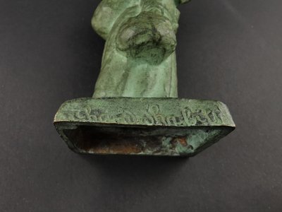 2 bronzetti di Marc MOREEN "venditori al mercato delle pulci