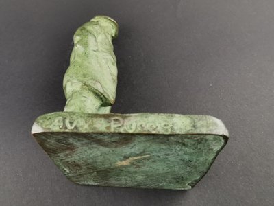 2 bronzetti di Marc MOREEN "venditori al mercato delle pulci