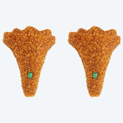 Pair of sconces in amber and malachite. Contemporary work. LS60052086G