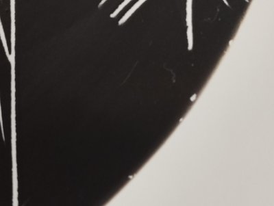 Vallauris plate with incised decoration.