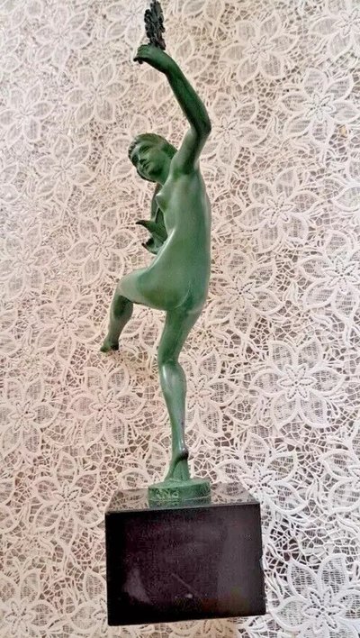 Sculpture d’époque Art Déco signée Marcel-André Bouraine (1886 – 1948) dit Briand