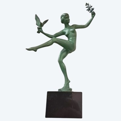 Sculpture d’époque Art Déco signée Marcel-André Bouraine (1886 – 1948) dit Briand