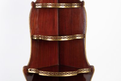 Credenza in mogano in stile Luigi XVI con decorazioni in bronzo e ottone dorato 1890-1900 ca.