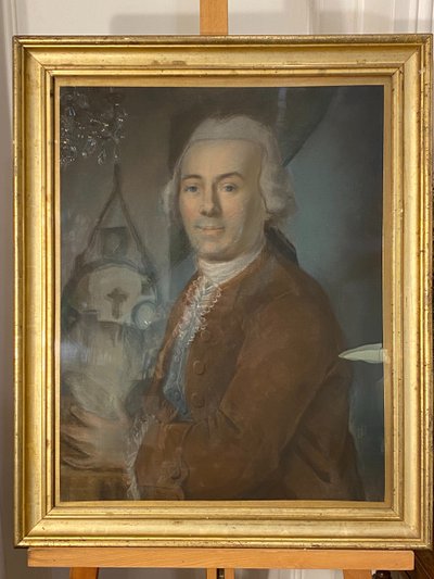 Porträt eines vornehmen Mannes, Pastell, XVIII.