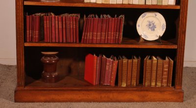 Libreria aperta in rovere del XIX secolo - Inghilterra