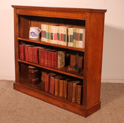 Libreria aperta in rovere del XIX secolo - Inghilterra