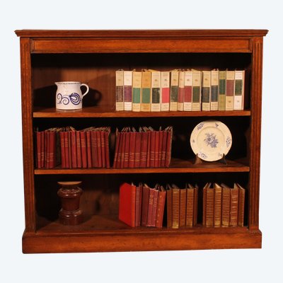 Libreria aperta in rovere del XIX secolo - Inghilterra