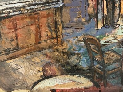 Dessin sur papier par Pierre Manat Bar marin 1932