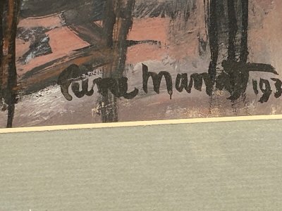 Dessin sur papier par Pierre Manat Bar marin 1932