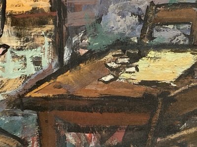 Dessin sur papier par Pierre Manat Bar marin 1932