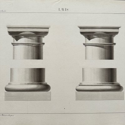 Drawings Lavis Ecole Impériale des Arts et Métiers d'Angers by Lehuedé