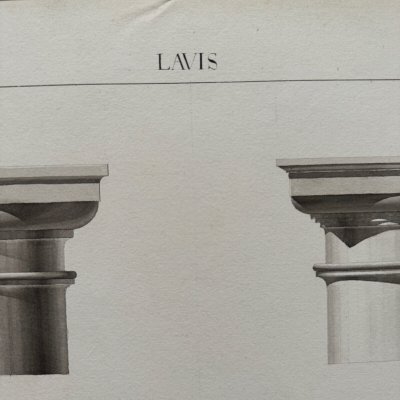 Drawings Lavis Ecole Impériale des Arts et Métiers d'Angers by Lehuedé