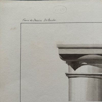 Drawings Lavis Ecole Impériale des Arts et Métiers d'Angers by Lehuedé