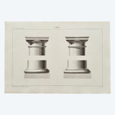 Drawings Lavis Ecole Impériale des Arts et Métiers d'Angers by Lehuedé
