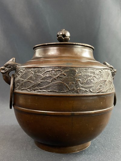 Bronze ginger pot 19th century Meiji Japan