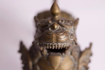 Pair Of Nepalese Simha Guardian Lions
