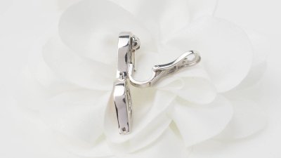 Orecchini in oro bianco, citrini e diamanti