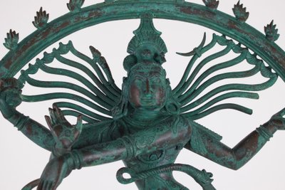 Grande Shiva Nataraja in bronzo