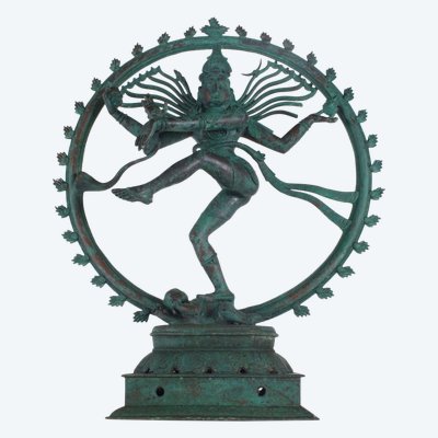 Grande Shiva Nataraja in bronzo
