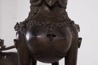Coppia di leoni delle nevi di Simha Gardiens