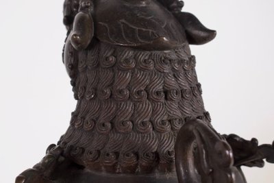 Coppia di leoni delle nevi di Simha Gardiens