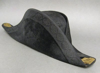 Bicorne da ufficiale della Marina Imperiale del Secondo Impero.