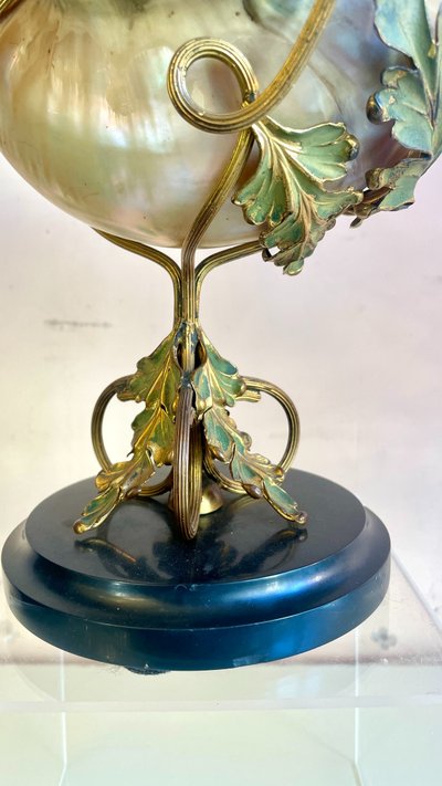 Coquillage monté Art Nouveau, XIXe siècle