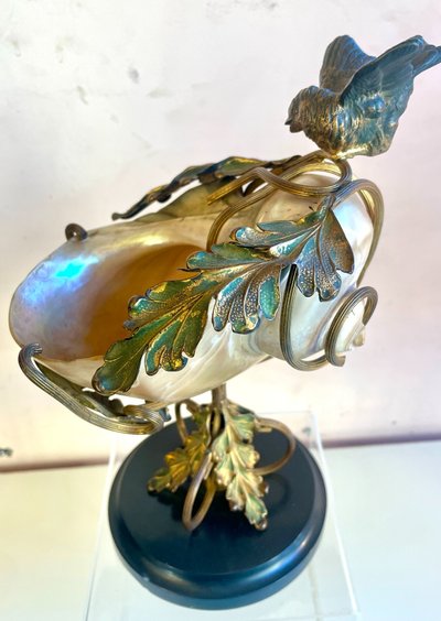 Coquillage monté Art Nouveau, XIXe siècle