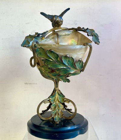 Coquillage monté Art Nouveau, XIXe siècle