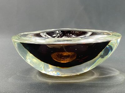 Antonio da Ros glass design bowl 1965-1975 for Cenedese Murano Venice