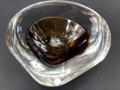 Antonio da Ros glass design bowl 1965-1975 for Cenedese Murano Venice