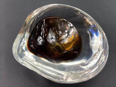 Antonio da Ros glass design bowl 1965-1975 for Cenedese Murano Venice