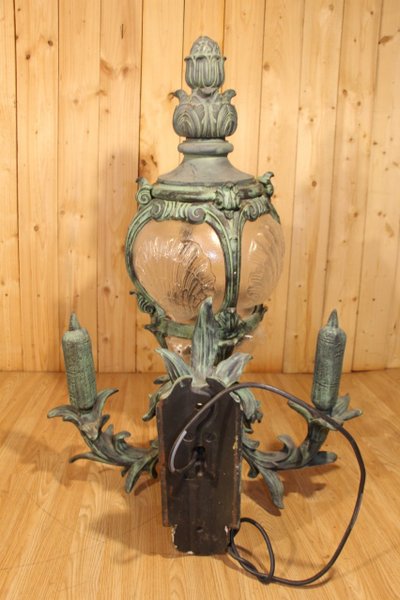Pair of Cast Iron Wall Lights, After Models Of The Alexander III Bridge